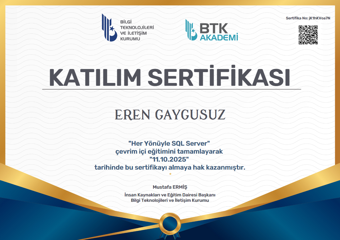Her Yönüyle SQL Server certificate