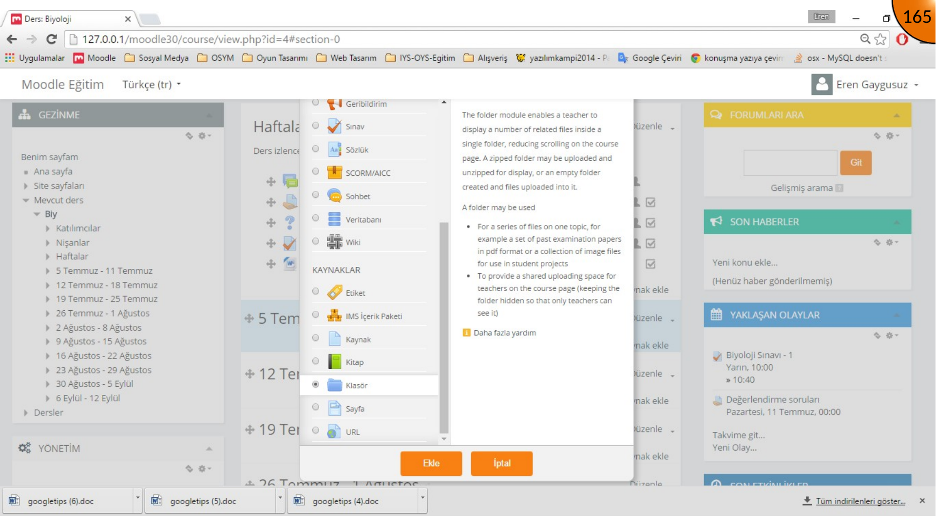 Saving a Moodle File resource