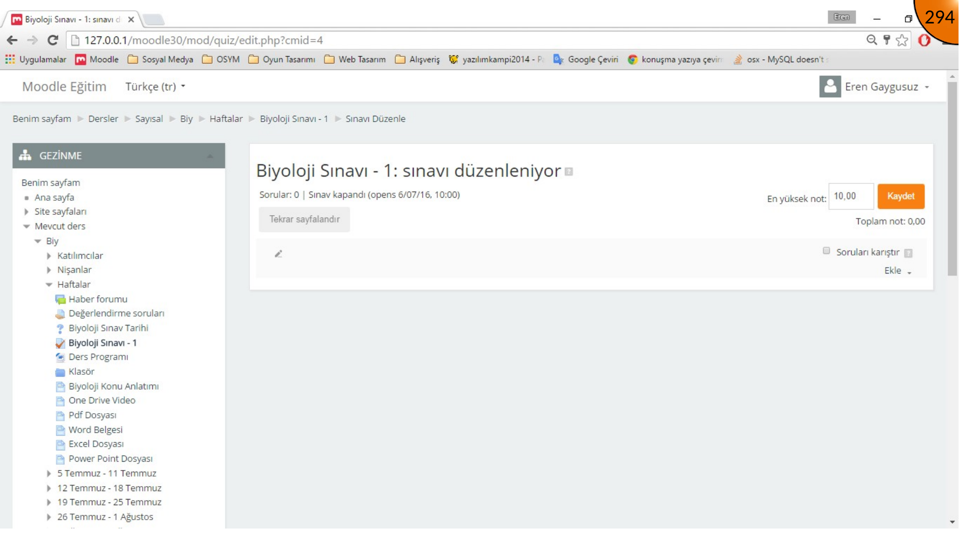 Opening Add menu in Moodle quiz editor