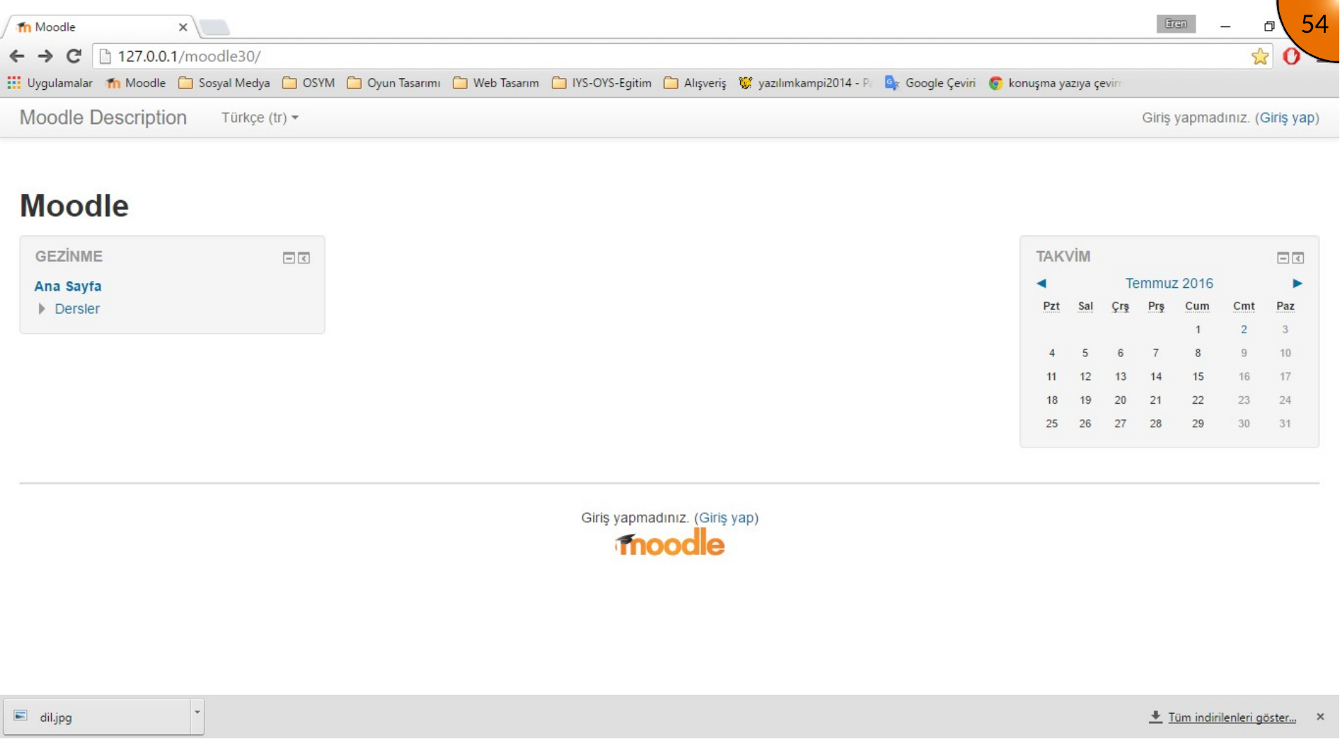 Saving Moodle default language changes