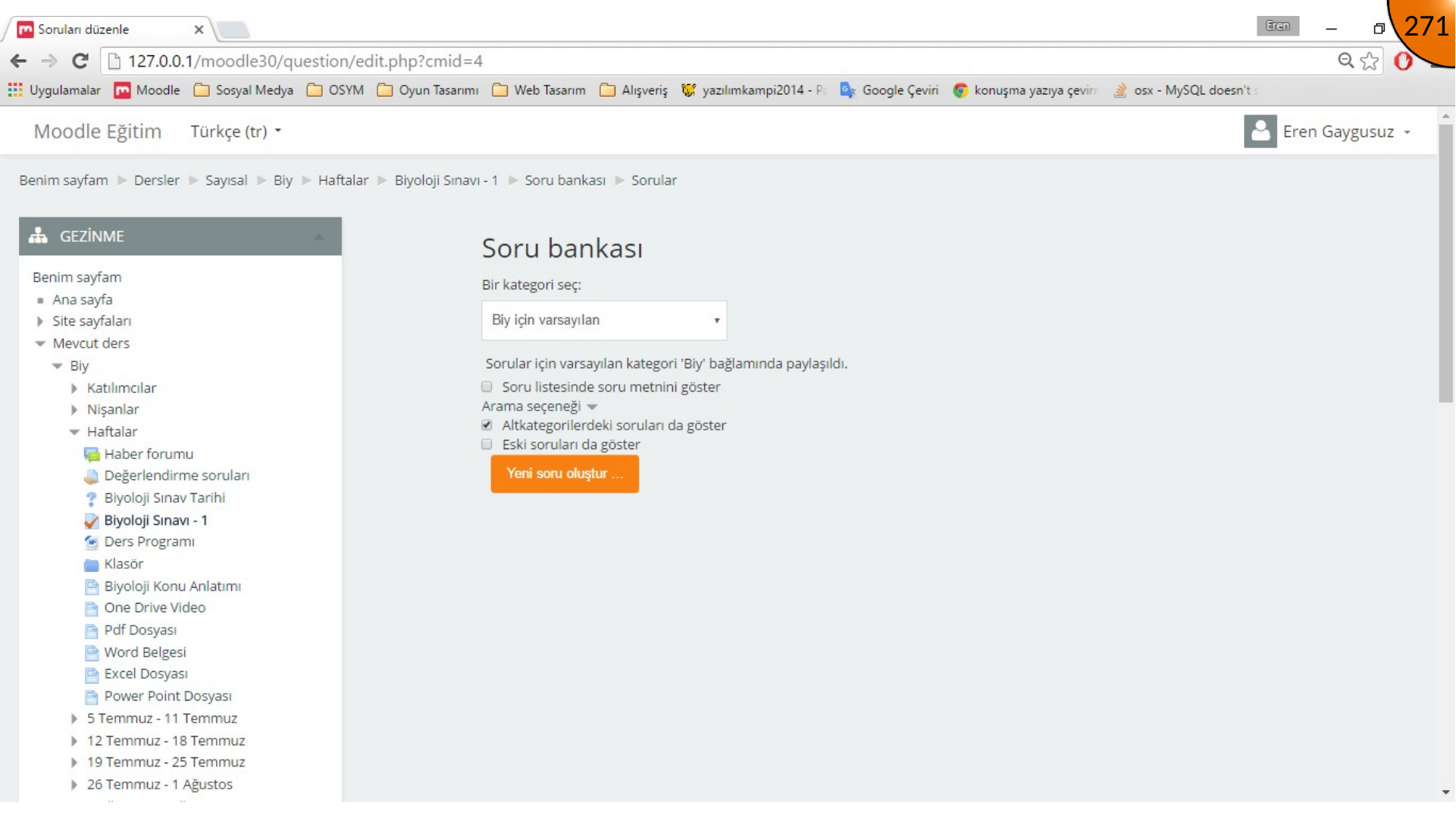 Creating a new Moodle question
