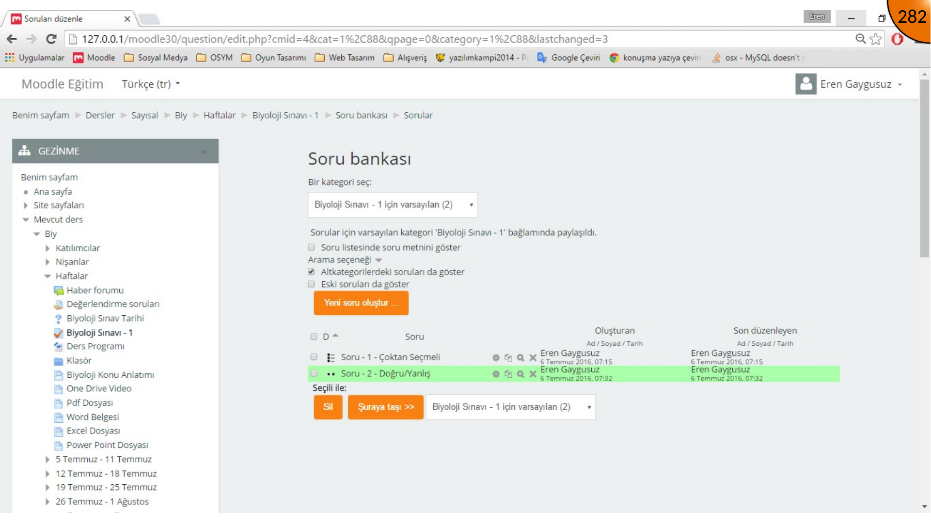 Opening new Moodle question dialog