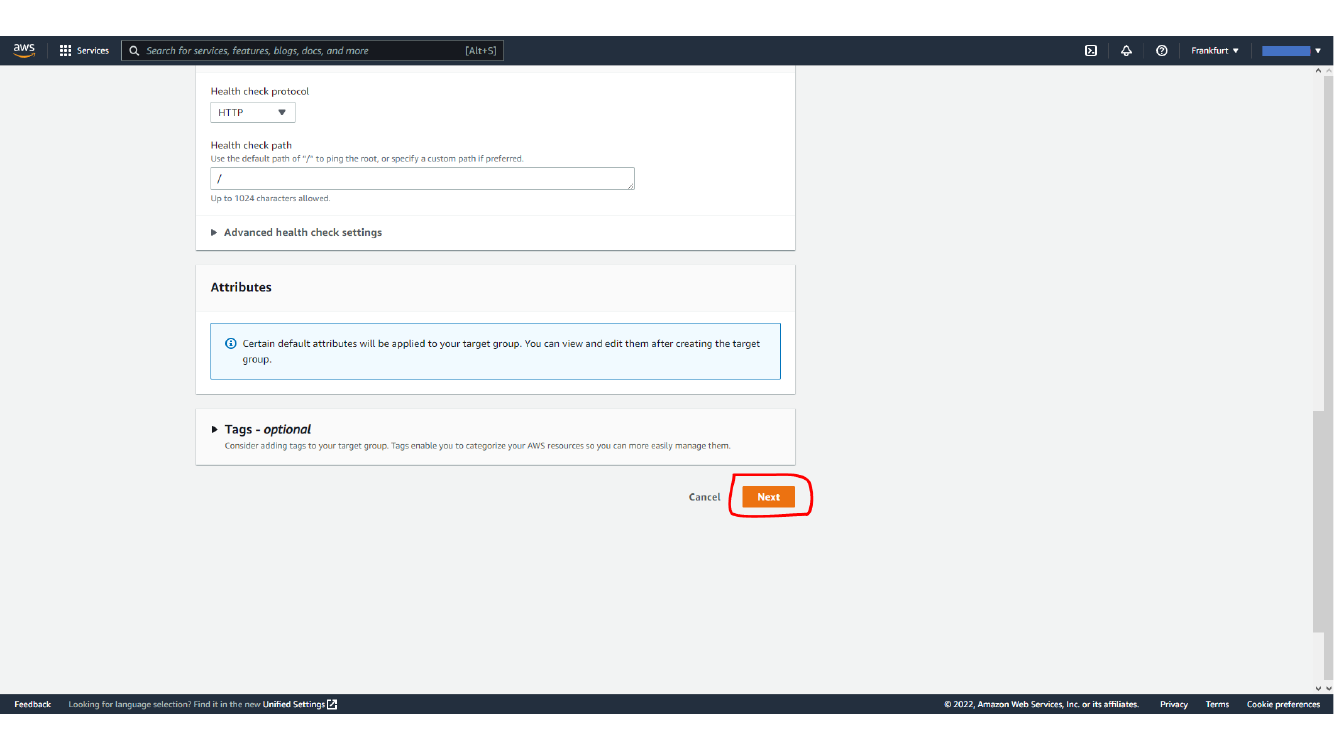 Reviewing target group settings