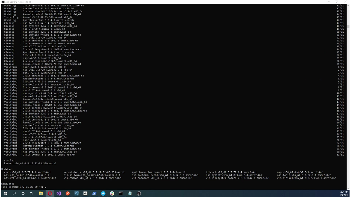 Installing Docker dependencies on EC2