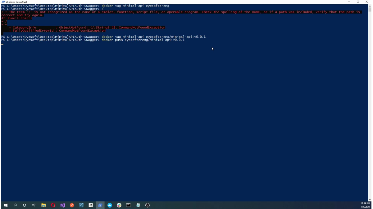 Tagging the Docker image for the Docker Hub repository