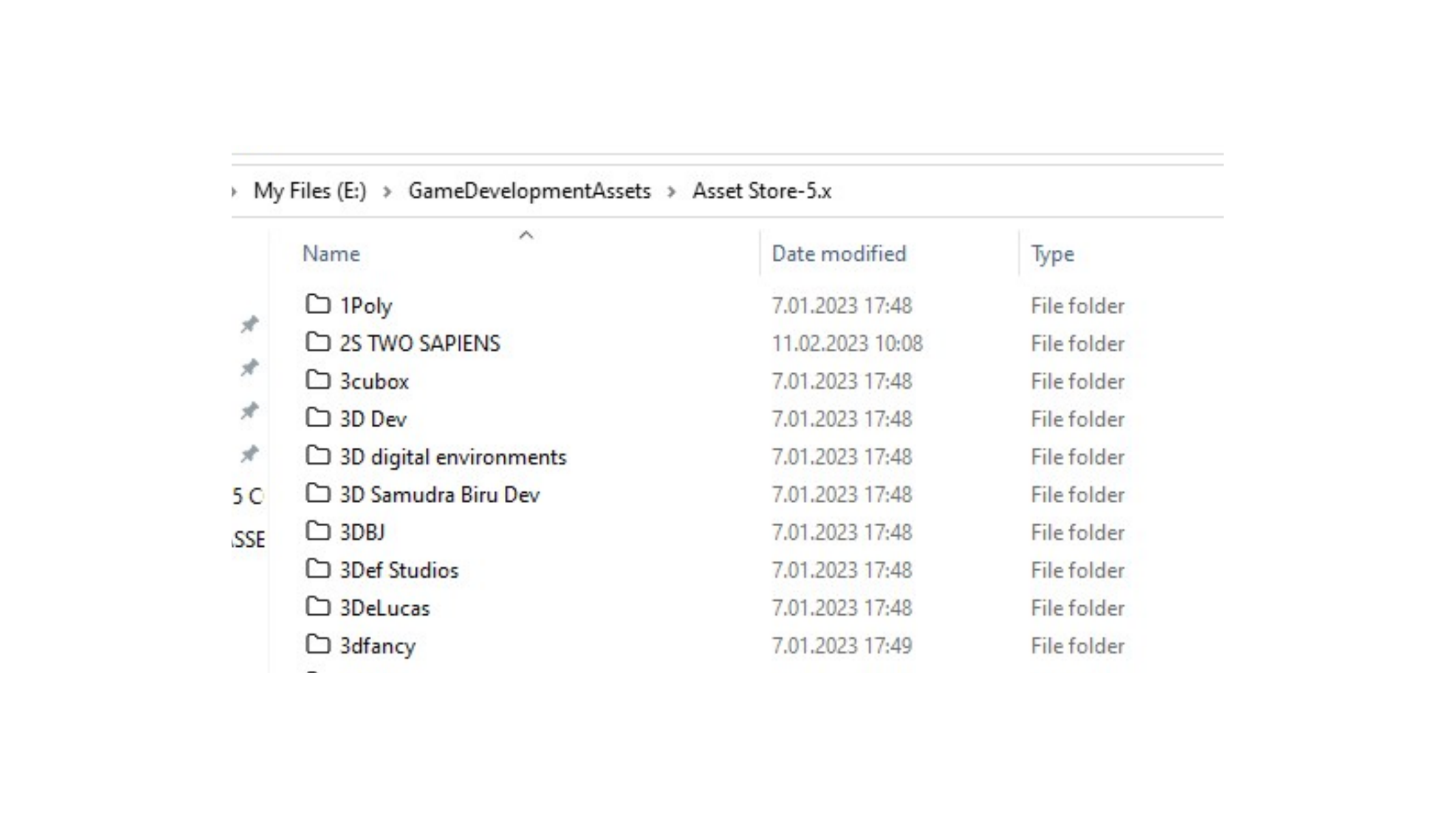 Unity Asset Store packages moved to the new target folder