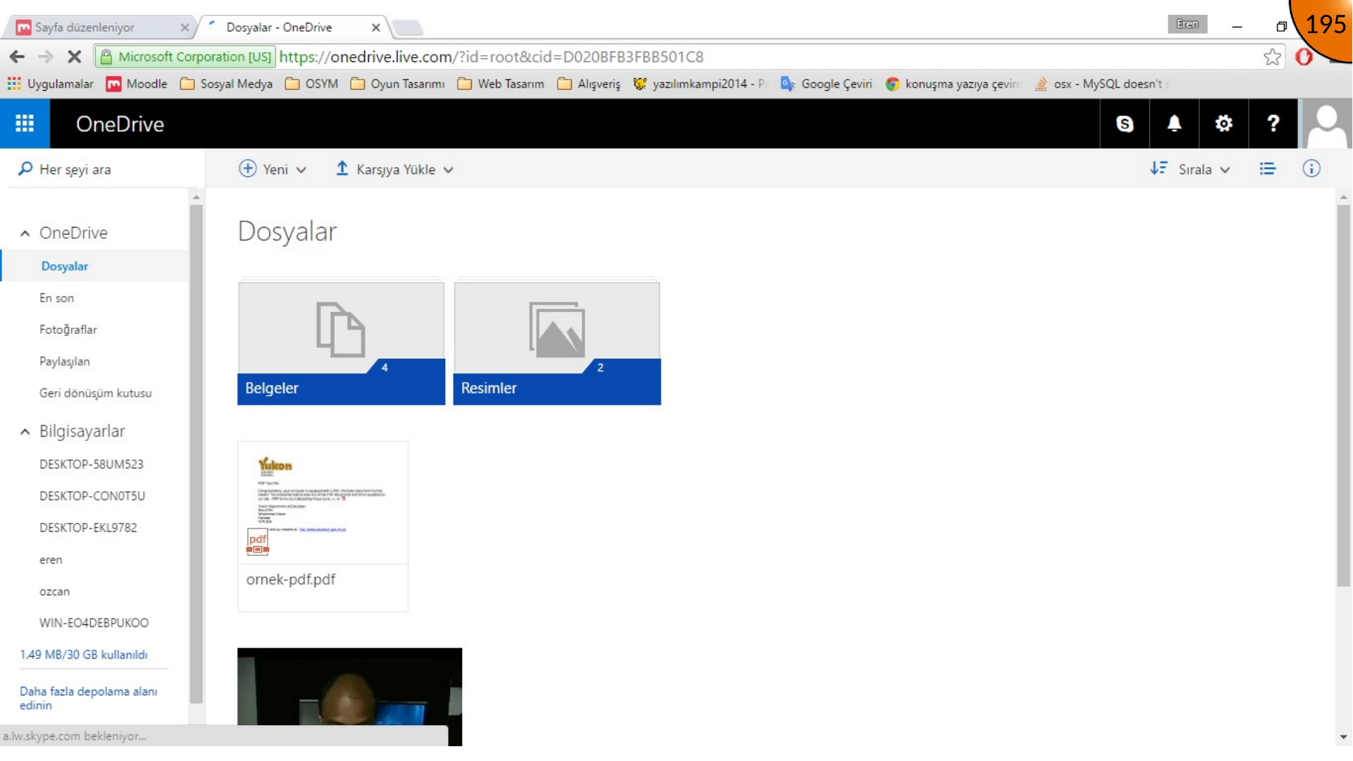 Opening uploaded PDF in OneDrive