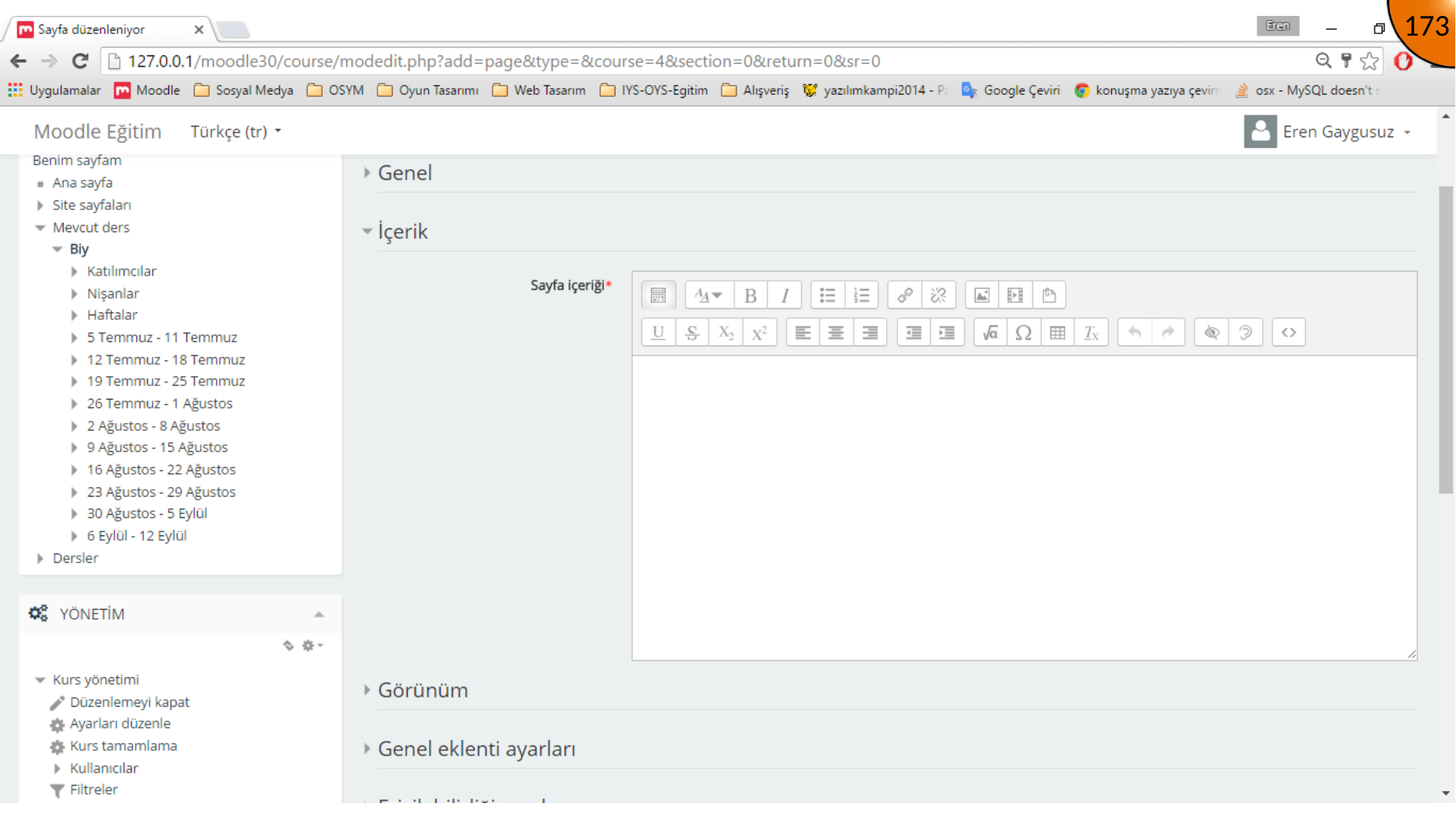 Opening Moodle editor toolbar and HTML source mode