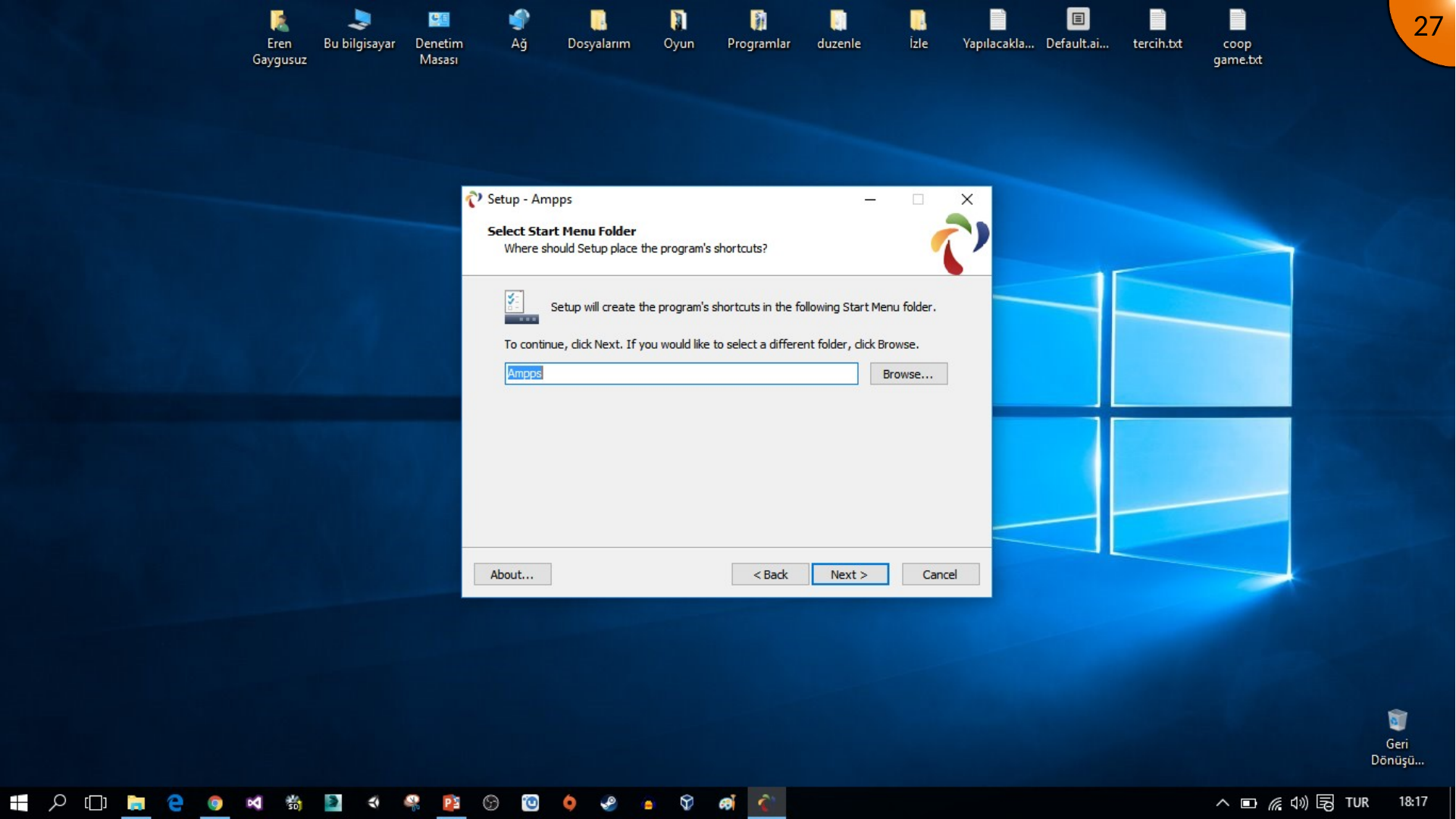 Additional AMPPS installer options