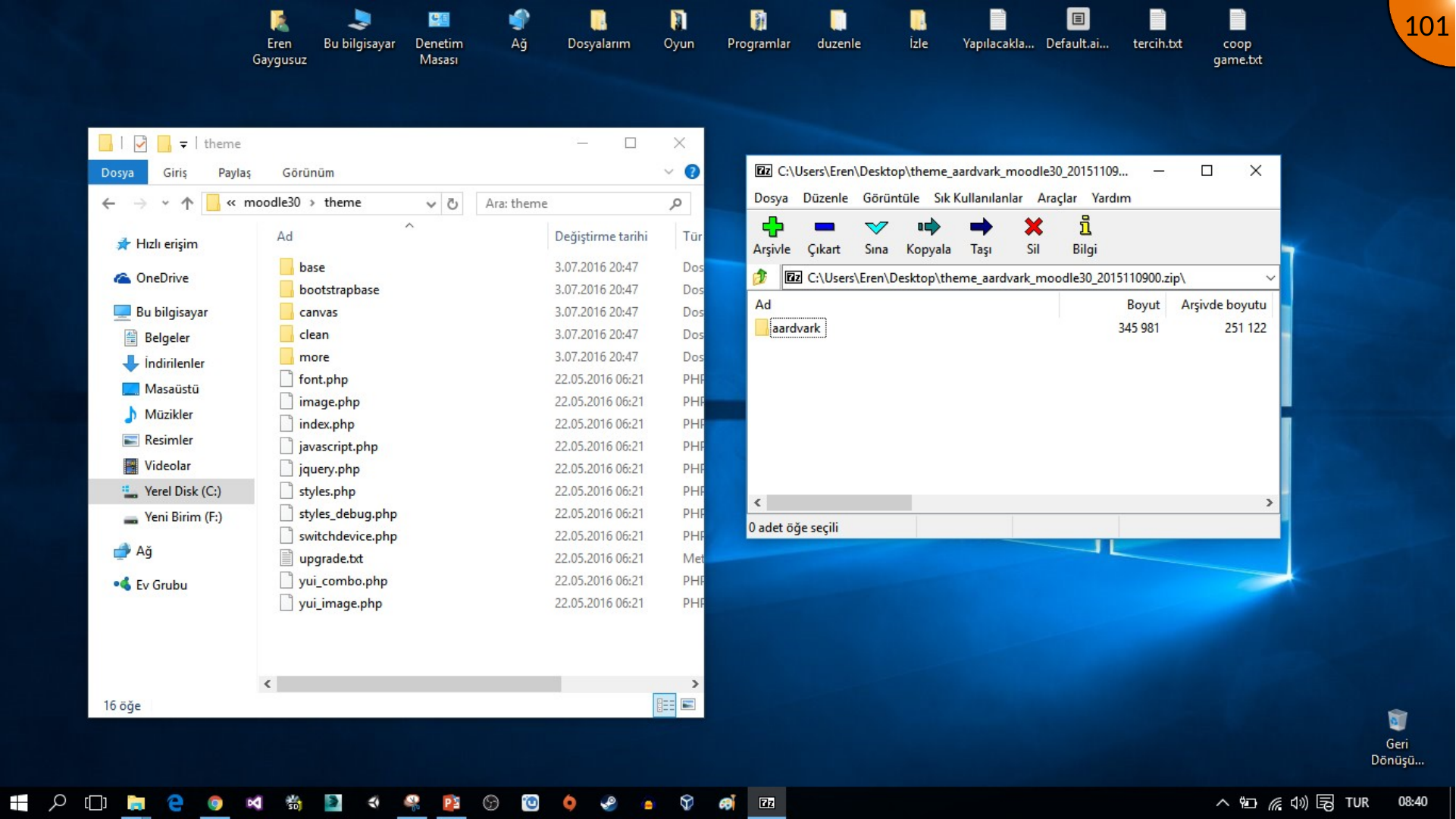 Downloading a Moodle theme version