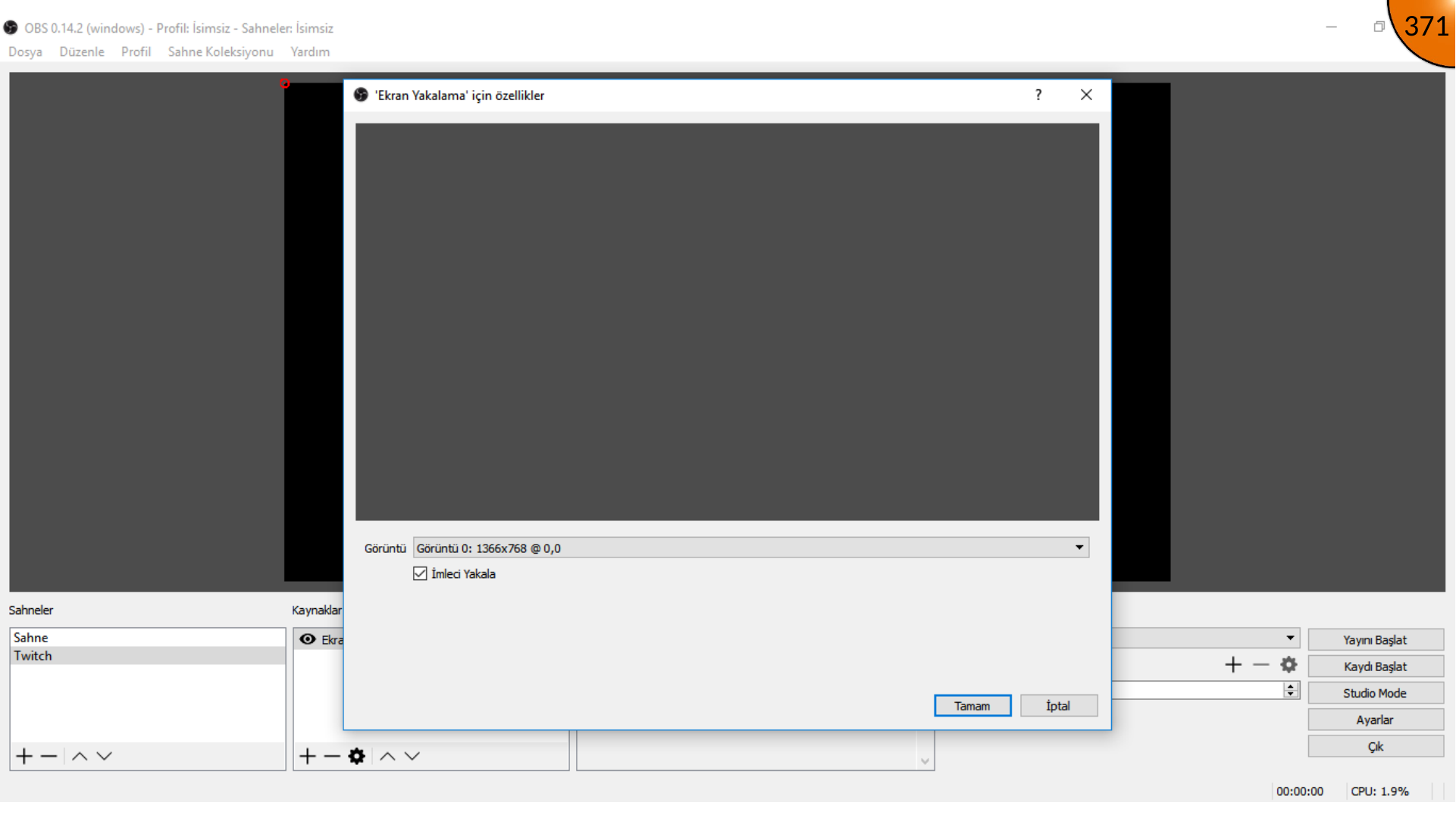 Confirming OBS source settings