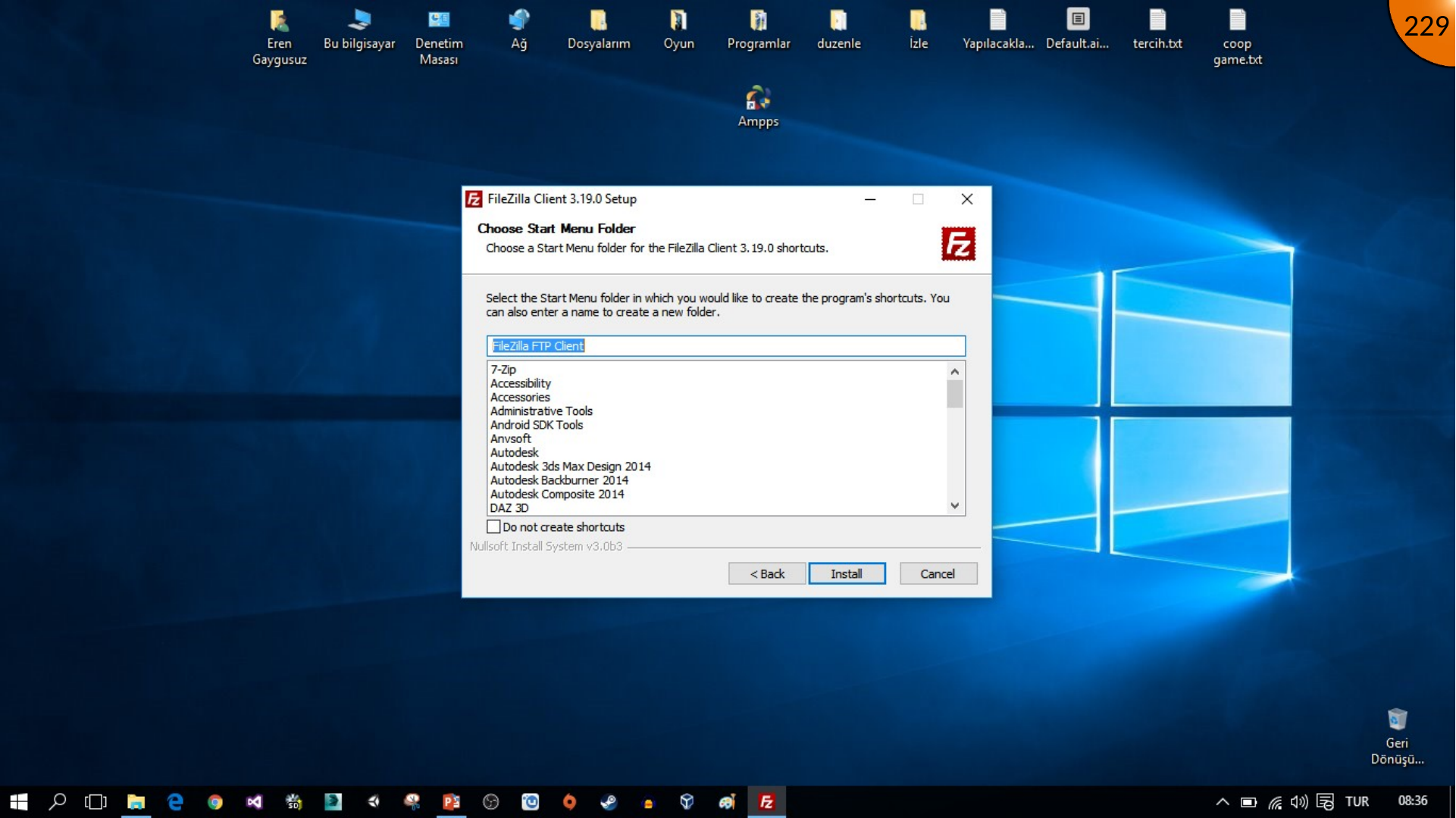 Installing FileZilla