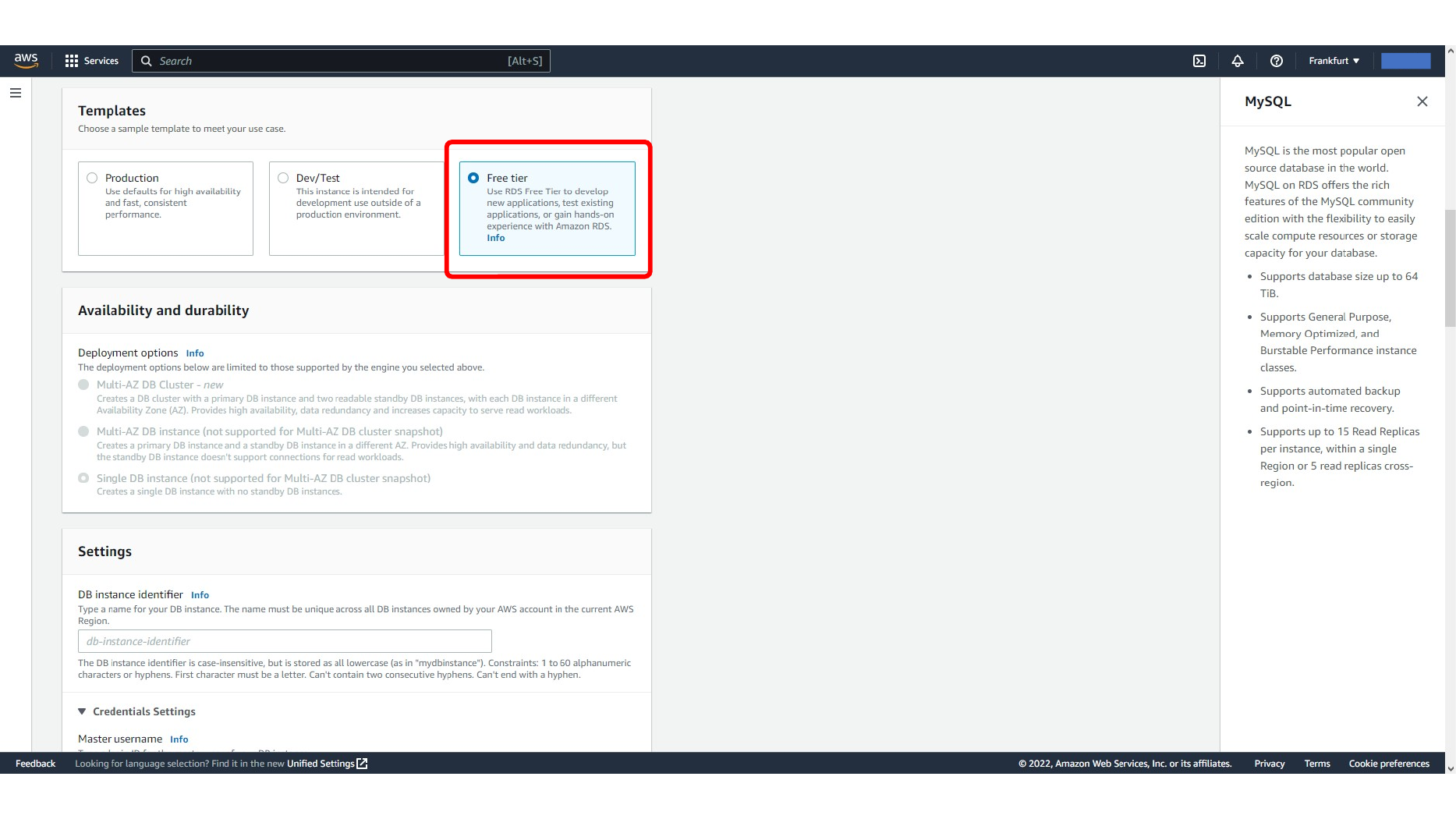 Configuring RDS storage options