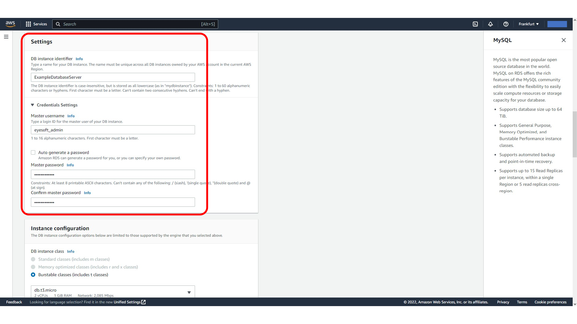 Configuring RDS connectivity and network settings
