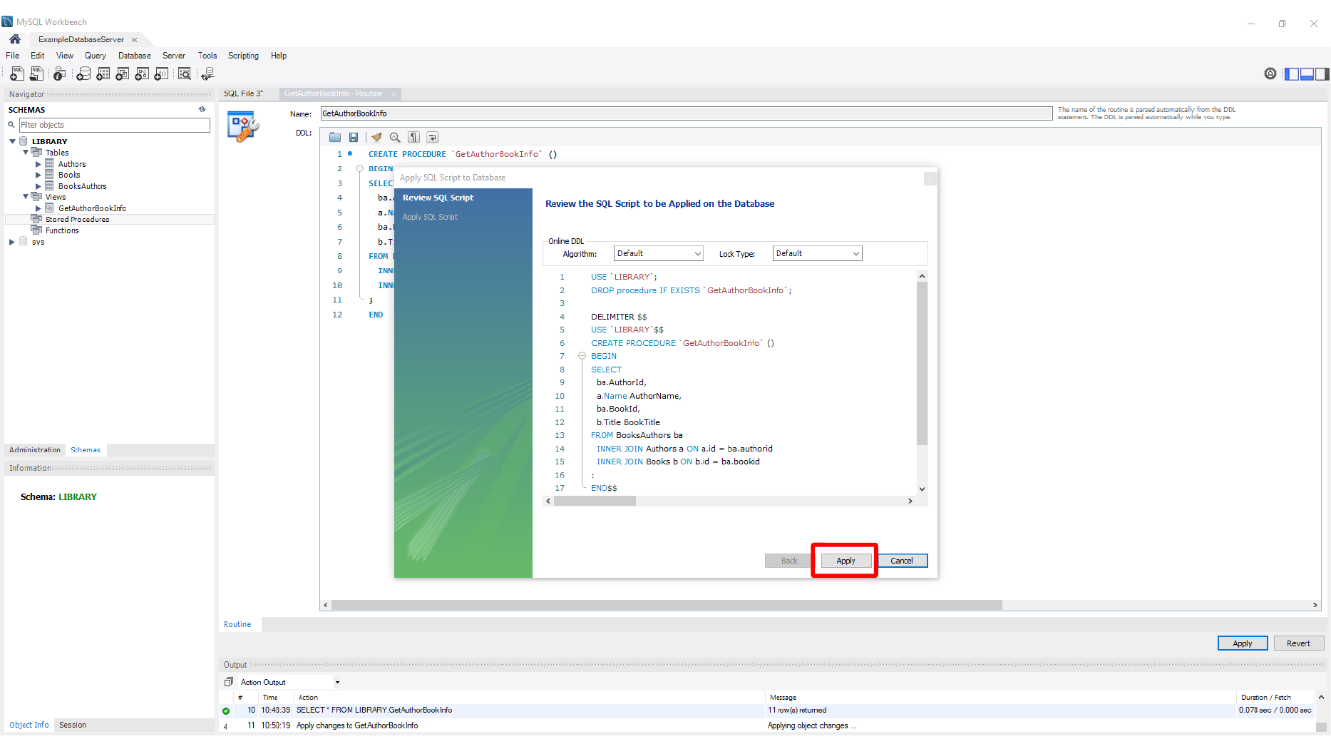 Creating a MySQL function in Workbench