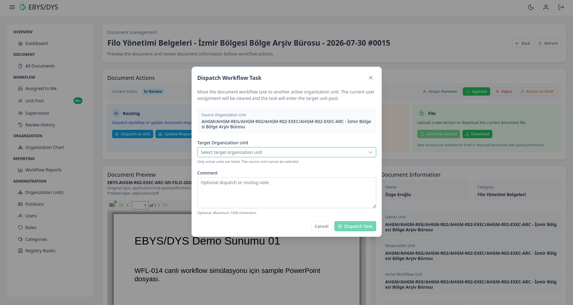 EBYS/DYS Platform project preview 9