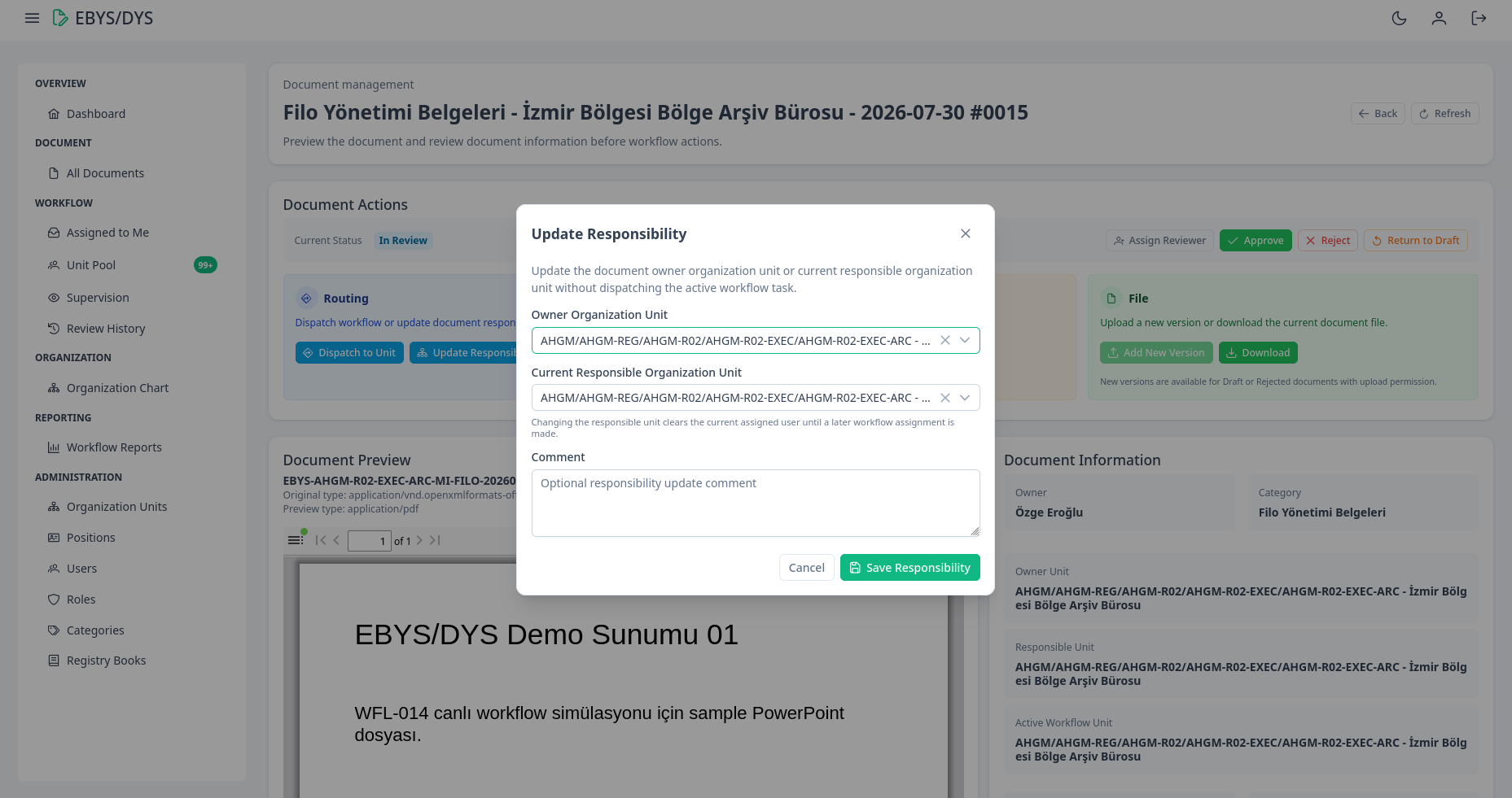 EBYS/DYS Platform project preview 10