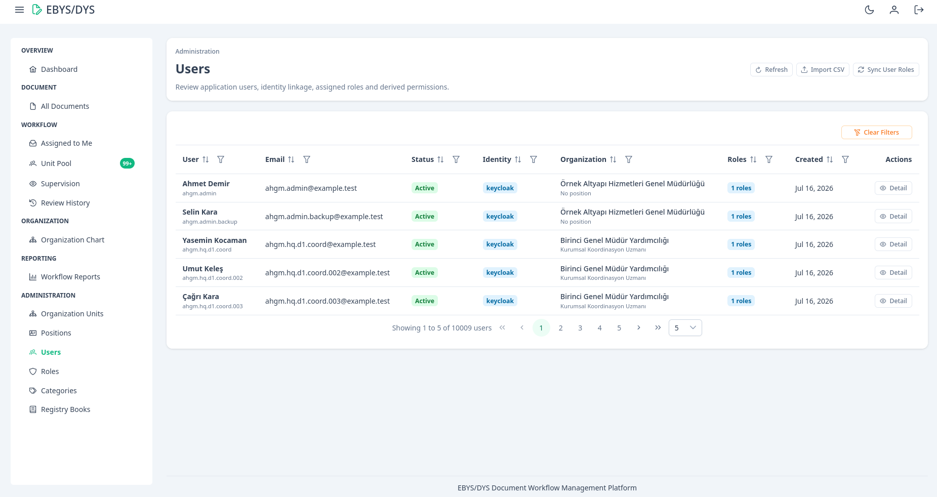 EBYS/DYS Platform project preview 20