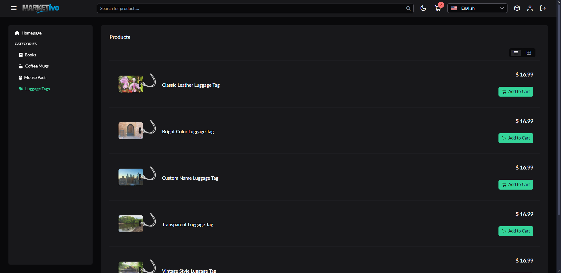 Marketivo project preview 4