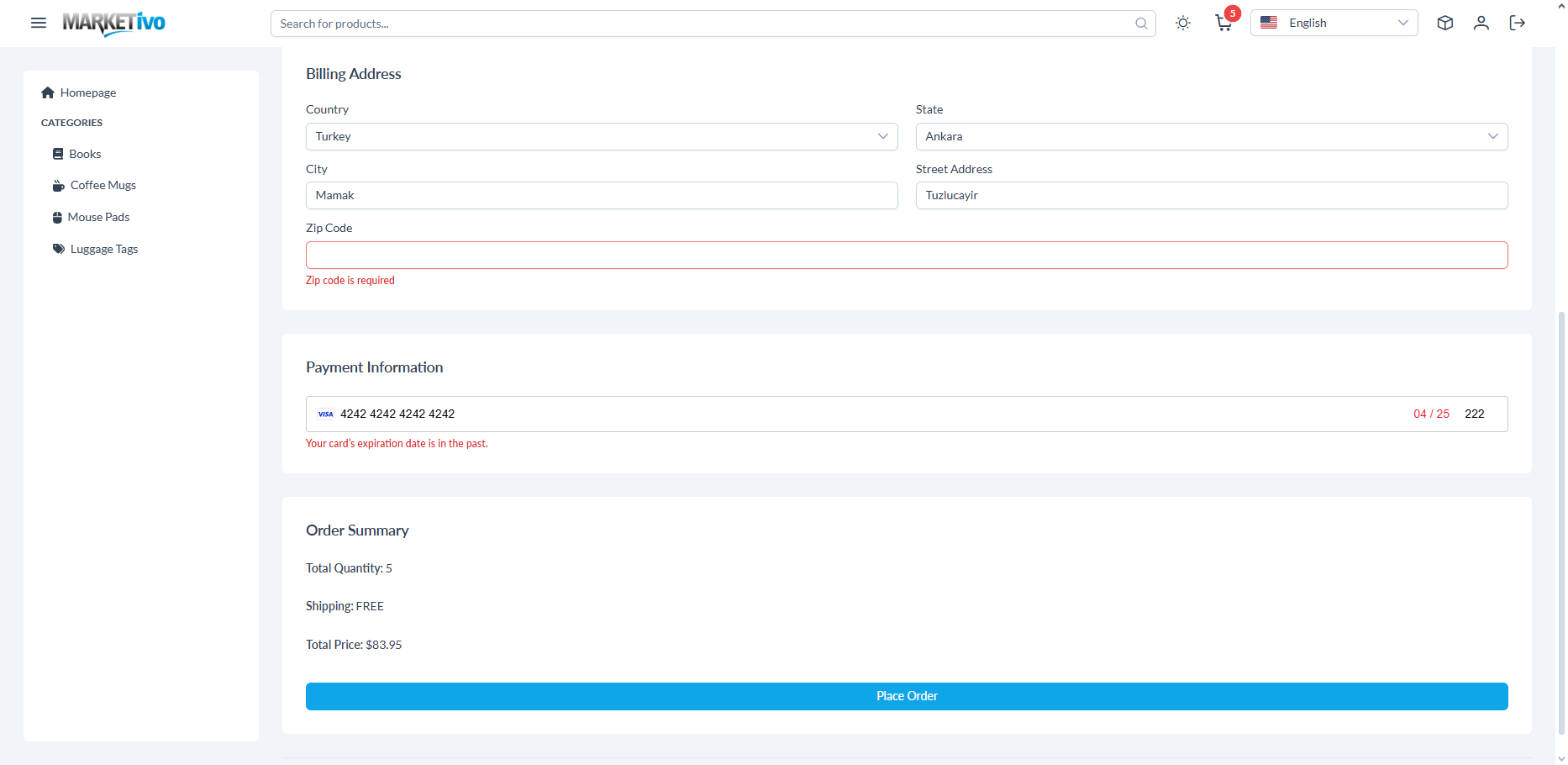 Marketivo project preview 8