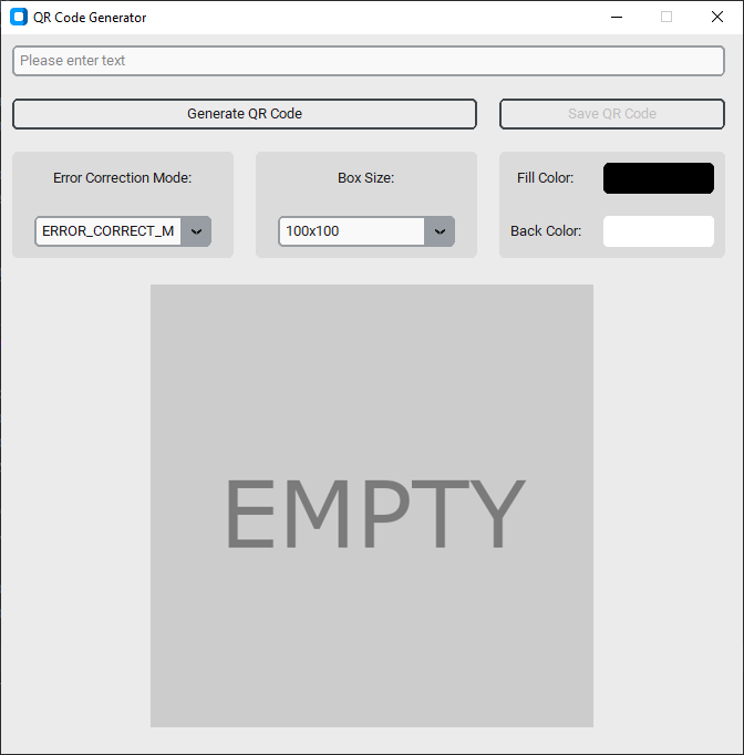 QR Code Generator project preview 2