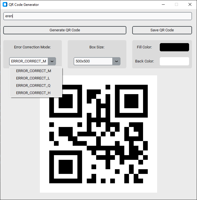 QR Code Generator project preview 5