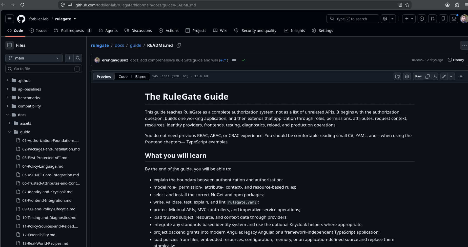 RuleGate project preview 5