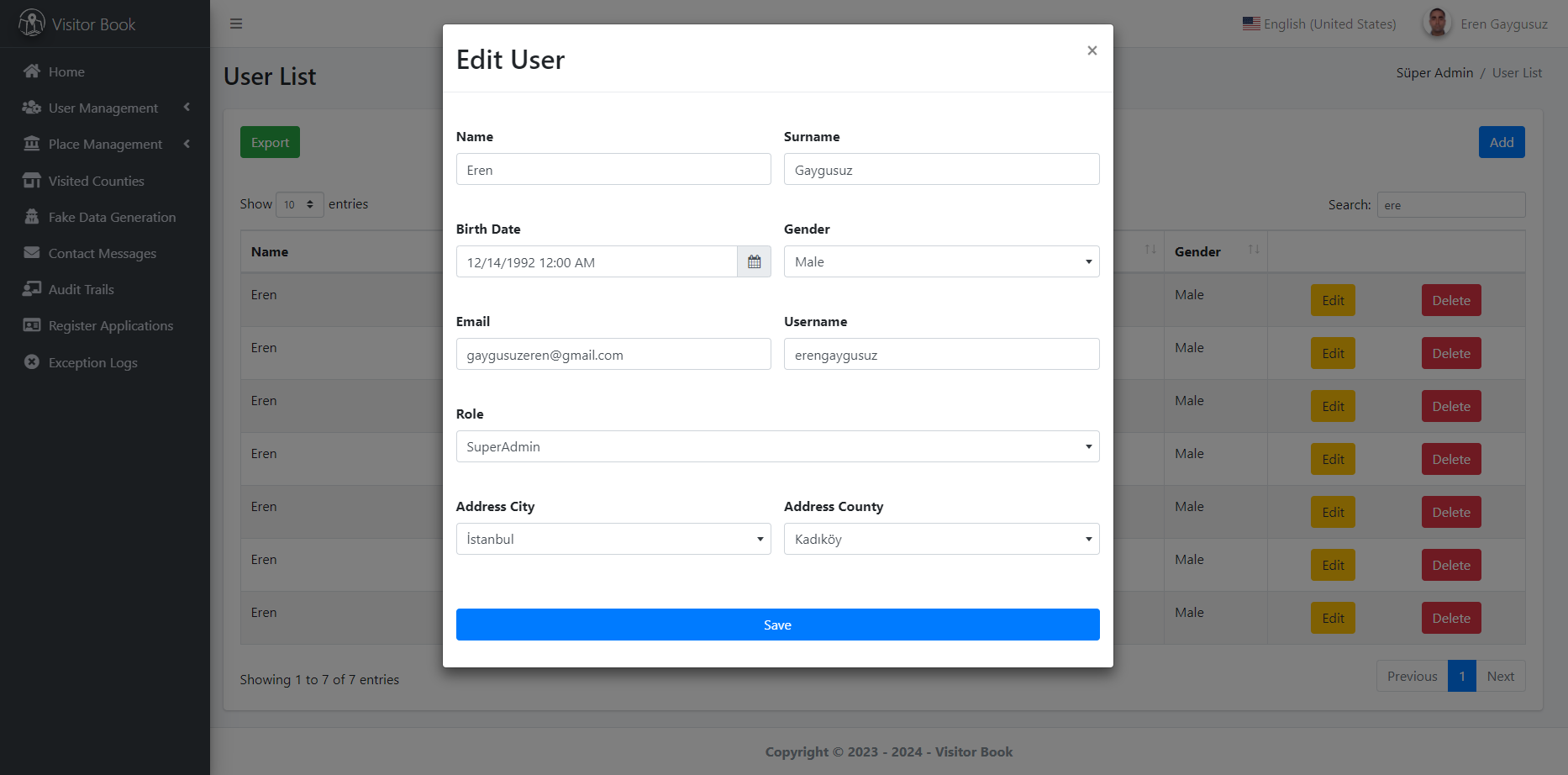 Visitor Book project preview 17
